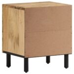 Tables de chevet 2 pcs 40x33x46 cm Bois de manguier solide – Image 5