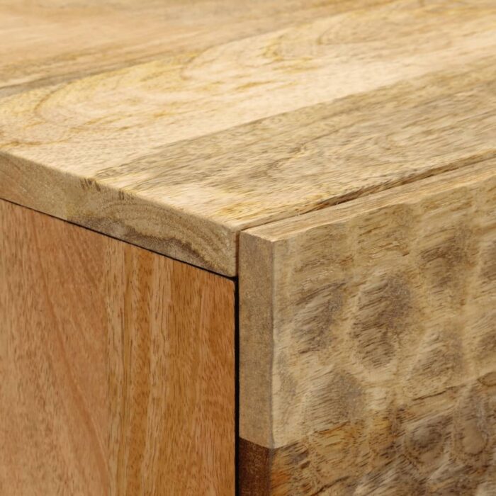 Tables de chevet 2 pcs 40x33x46 cm Bois de manguier solide – Image 8