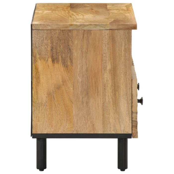 Meuble TV 70x33x46 cm Bois massif de manguier – Image 3