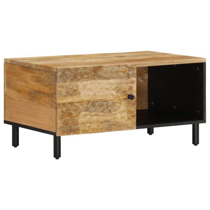 Table basse 80x50x40 cm bois de manguier massif – Image 1