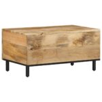 Table basse 80x50x40 cm bois de manguier massif – Image 4