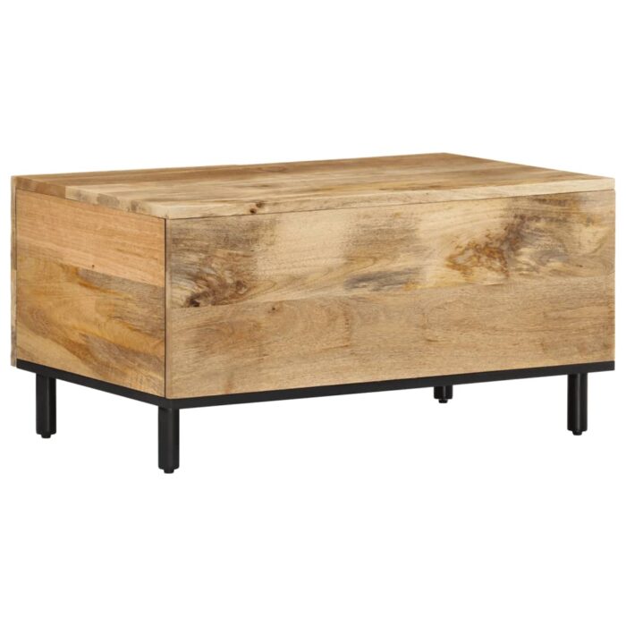 Table basse 80x50x40 cm bois de manguier massif – Image 4