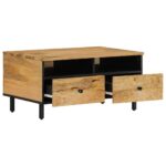 Table basse 80x54x40 cm bois de manguier massif – Image 2