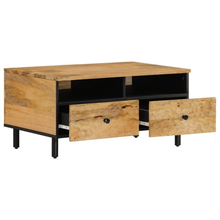 Table basse 80x54x40 cm bois de manguier massif – Image 2