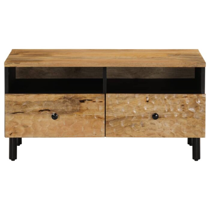 Table basse 80x54x40 cm bois de manguier massif – Image 3