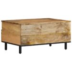Table basse 80x54x40 cm bois de manguier massif – Image 5