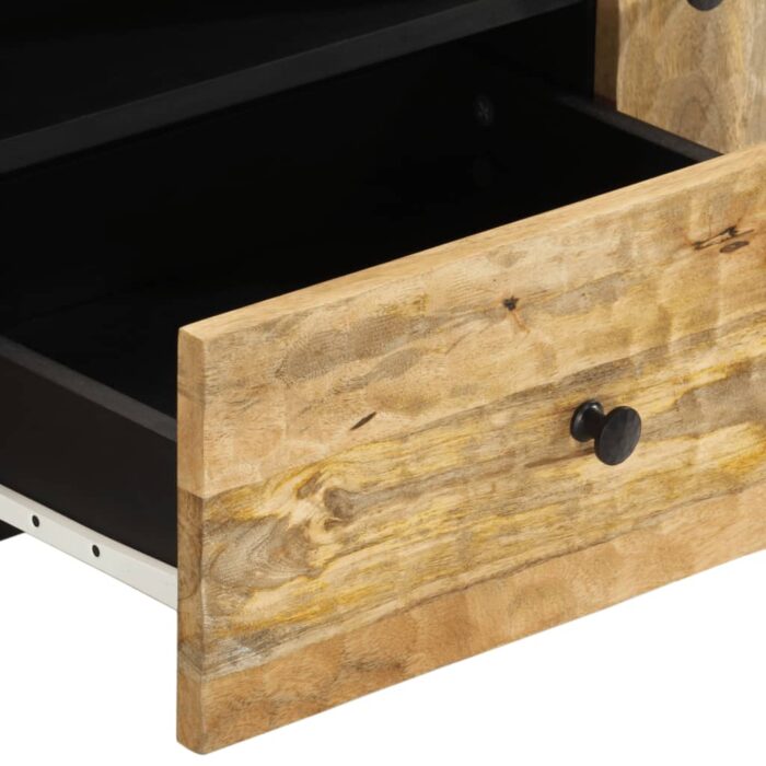 Meuble TV 105x33x46 cm Bois massif de manguier – Image 6