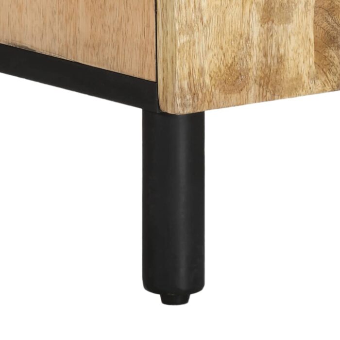 Meuble TV 105x33x46 cm Bois massif de manguier – Image 7