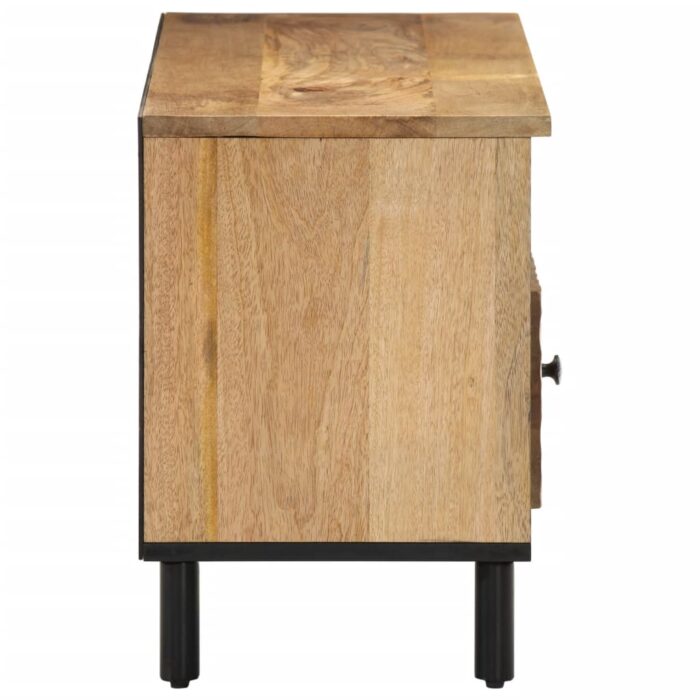 Meuble TV 100x33x46 cm bois massif de manguier – Image 3