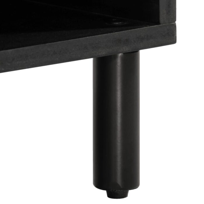 Meuble TV 100x33x46 cm bois massif de manguier – Image 7