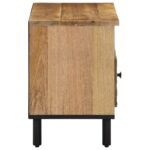Meuble TV 80x33x46 cm bois massif de manguier – Image 3