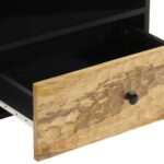 Meuble TV 80x33x46 cm bois massif de manguier – Image 7