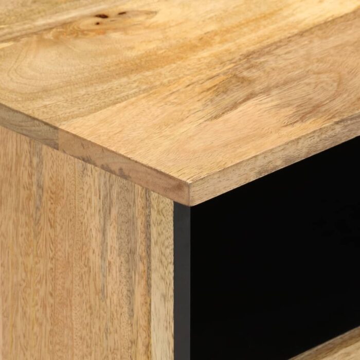 Meuble TV 100x33x46 cm bois massif de manguier – Image 5