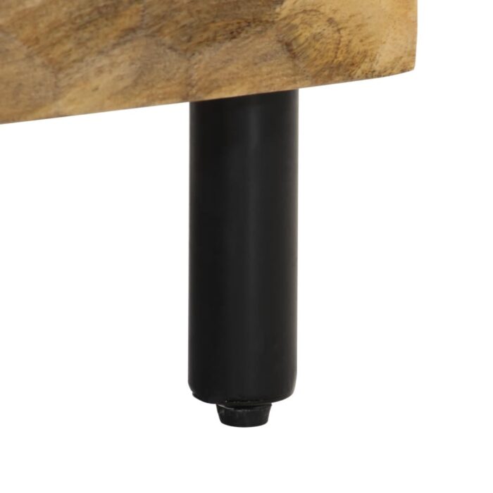 Meuble TV 100x33x46 cm bois massif de manguier – Image 7
