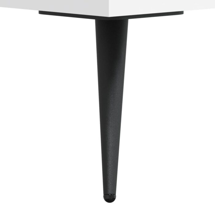 Meuble TV Blanc 80x36x50 cm Bois d'ingénierie – Image 8