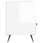 Meuble TV Blanc brillant 80x36x50 cm Bois d'ingénierie – Image 5