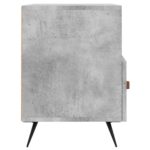 Meuble TV Gris béton 80x36x50 cm Bois d'ingénierie – Image 5