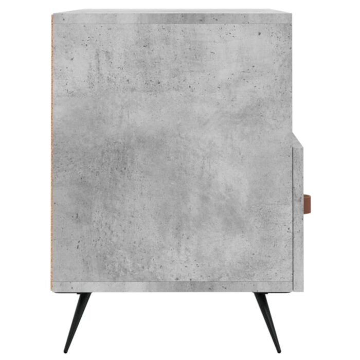 Meuble TV Gris béton 80x36x50 cm Bois d'ingénierie – Image 5