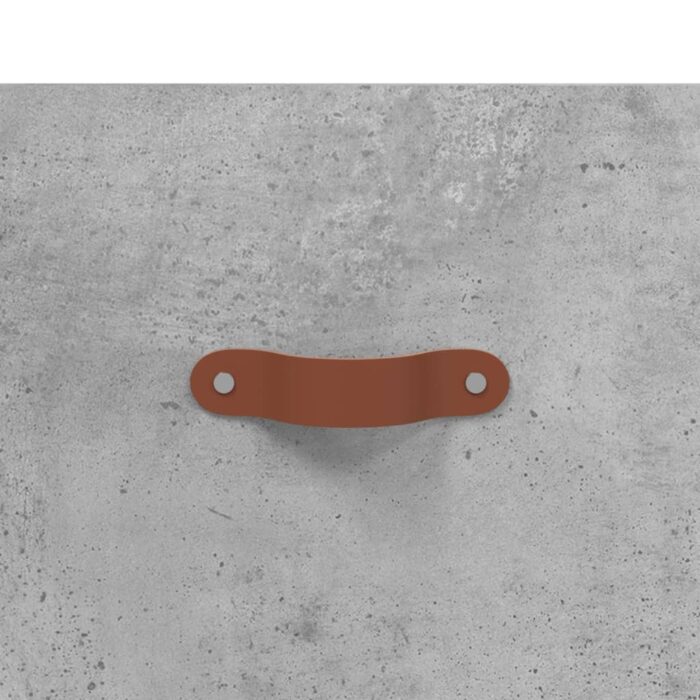 Meuble TV Gris béton 80x36x50 cm Bois d'ingénierie – Image 7