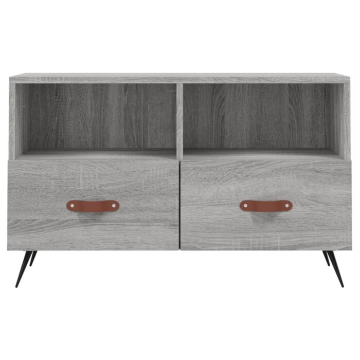 Meuble TV Sonoma gris 80x36x50 cm Bois d'ingénierie – Image 3