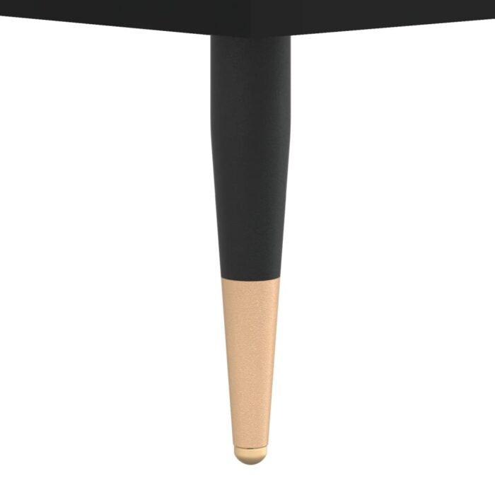 Meuble TV Noir 80x36x50 cm Bois d'ingénierie – Image 8