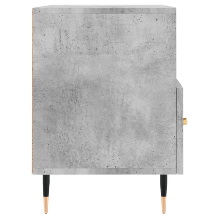 Meuble TV Gris béton 80x36x50 cm Bois d'ingénierie – Image 5