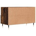 Meuble TV Chêne fumé 80x36x50 cm Bois d'ingénierie – Image 6