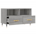 Meuble TV Sonoma gris 80x36x50 cm Bois d'ingénierie – Image 4