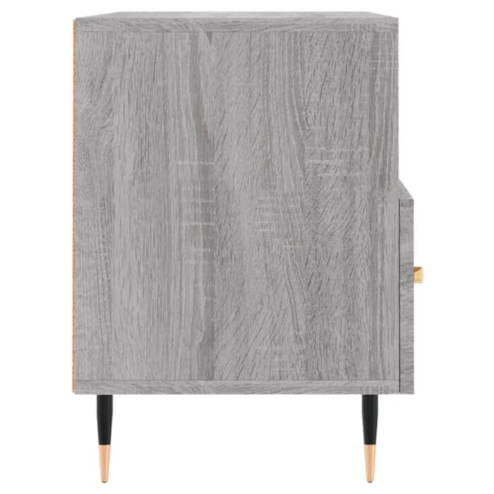 Meuble TV Sonoma gris 80x36x50 cm Bois d'ingénierie – Image 5