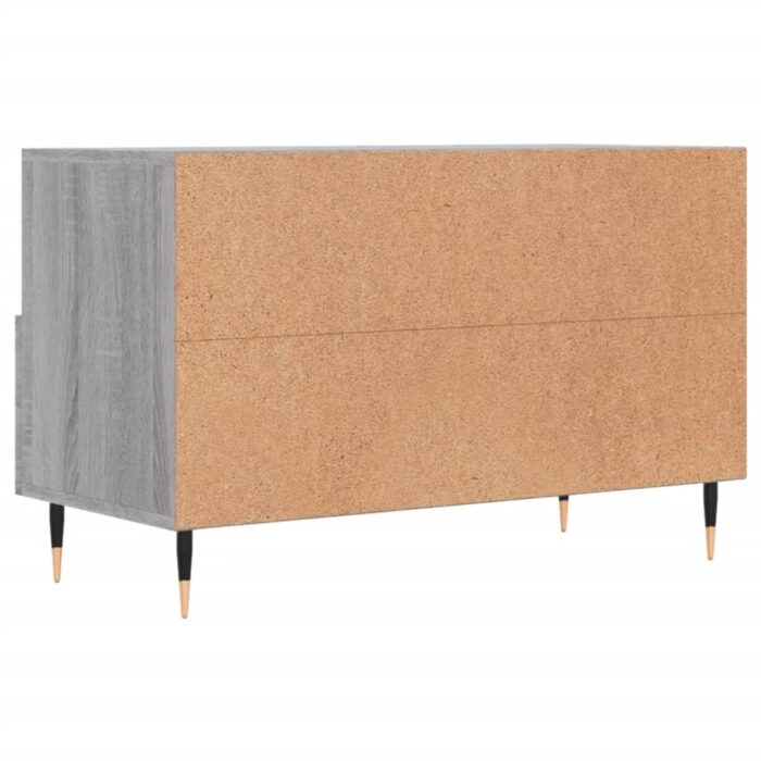 Meuble TV Sonoma gris 80x36x50 cm Bois d'ingénierie – Image 6