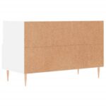 Meuble TV Blanc 80x36x50 cm Bois d'ingénierie – Image 6