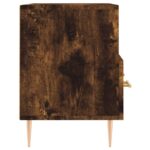 Meuble TV Chêne fumé 80x36x50 cm Bois d'ingénierie – Image 5