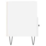 Meuble TV Blanc 80x36x50 cm Bois d'ingénierie – Image 5