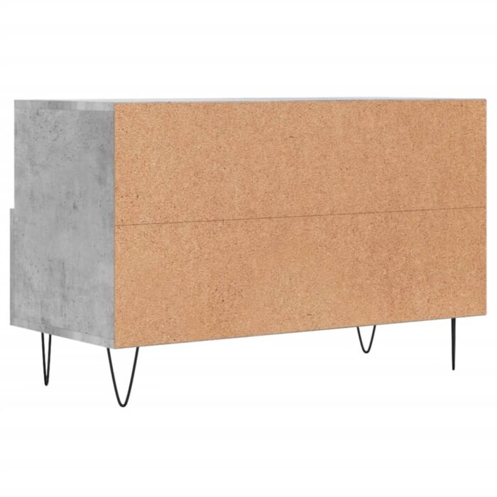 Meuble TV Gris béton 80x36x50 cm Bois d'ingénierie – Image 6