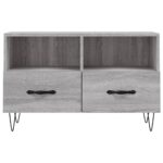 Meuble TV Sonoma gris 80x36x50 cm Bois d'ingénierie – Image 3