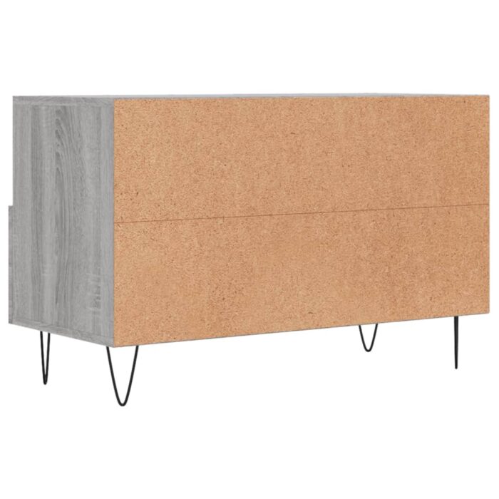 Meuble TV Sonoma gris 80x36x50 cm Bois d'ingénierie – Image 6