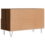 Meuble TV Chêne marron 80x36x50 cm Bois d'ingénierie – Image 6