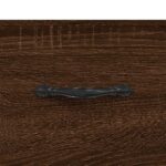 Meuble TV Chêne marron 80x36x50 cm Bois d'ingénierie – Image 7