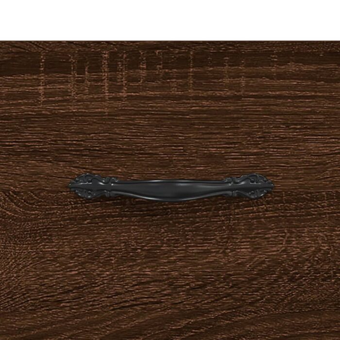 Meuble TV Chêne marron 80x36x50 cm Bois d'ingénierie – Image 7