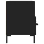 Meuble TV Noir 80x36x50 cm Bois d'ingénierie – Image 5