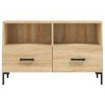 Meuble TV Chêne sonoma 80x36x50 cm Bois d'ingénierie – Image 3