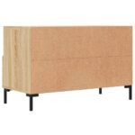 Meuble TV Chêne sonoma 80x36x50 cm Bois d'ingénierie – Image 6