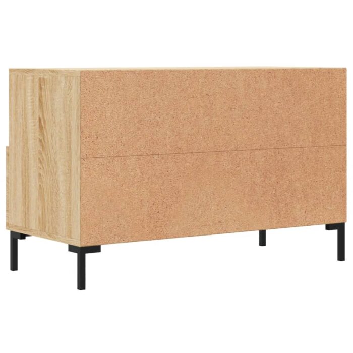 Meuble TV Chêne sonoma 80x36x50 cm Bois d'ingénierie – Image 6