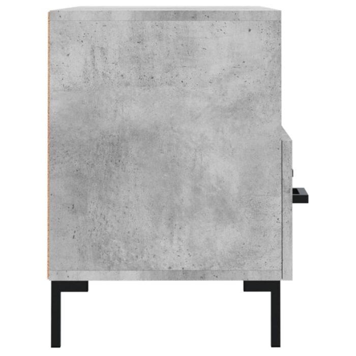 Meuble TV Gris béton 80x36x50 cm Bois d'ingénierie – Image 5