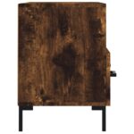 Meuble TV Chêne fumé 80x36x50 cm Bois d'ingénierie – Image 5