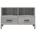 Meuble TV Sonoma gris 80x36x50 cm Bois d'ingénierie – Image 3