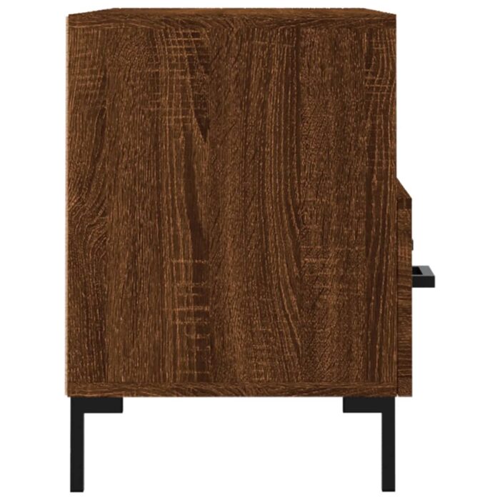 Meuble TV Chêne marron 80x36x50 cm Bois d'ingénierie – Image 5