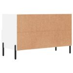 Meuble TV Blanc 80x36x50 cm Bois d'ingénierie – Image 6