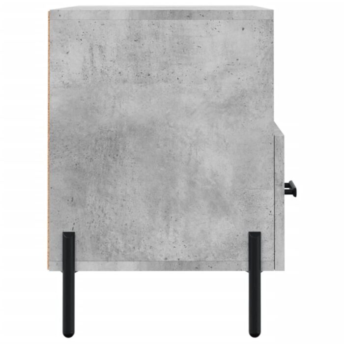 Meuble TV Gris béton 80x36x50 cm Bois d'ingénierie – Image 5