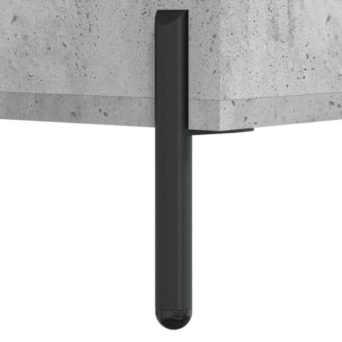 Meuble TV Gris béton 80x36x50 cm Bois d'ingénierie – Image 8